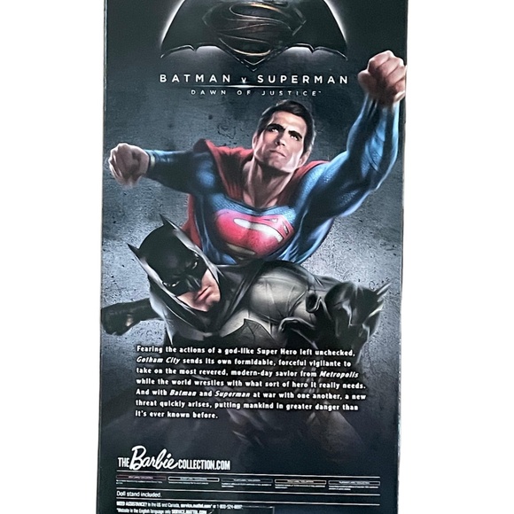 BARBIE COLLECTOR Black Label Batman v Superman Dawn of Justice BATMAN 12” Doll - Picture 3 of 6